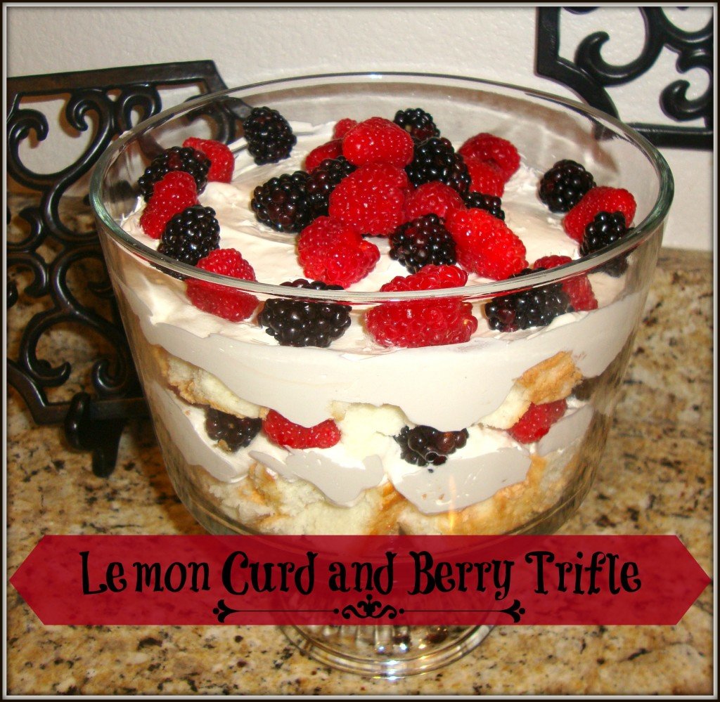 lemon curd and berry trifle