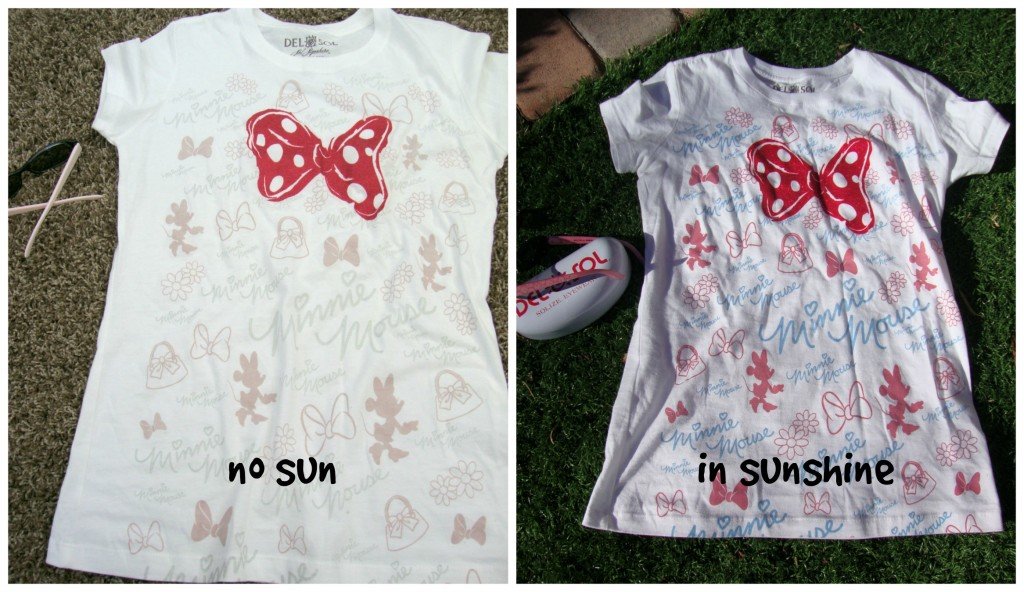 disney color changing shirts