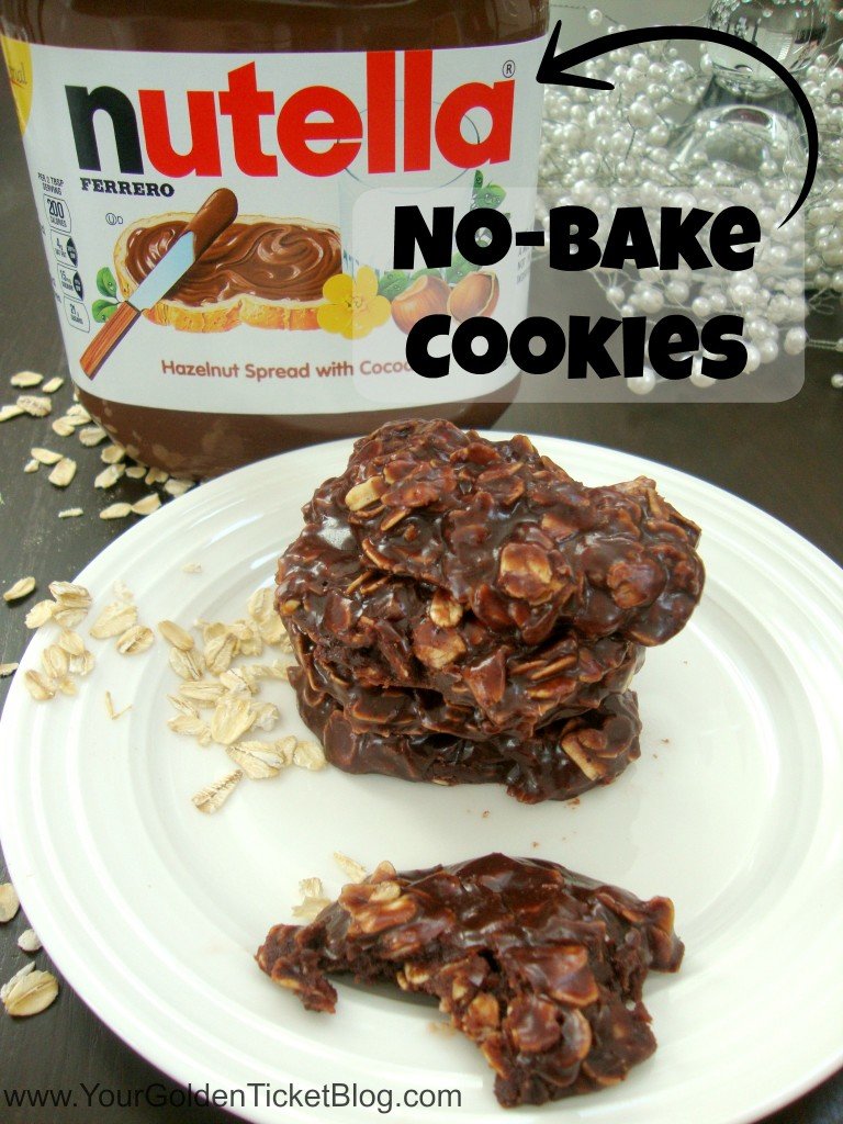 Nutella No-Bake Cookies